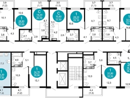 Продается 1-комнатная квартира ЖК Лестория, дом 6, 37.5  м&sup2;, 16841660 рублей