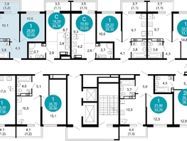Продается 1-комнатная квартира ЖК Лестория, дом 6, 30  м&sup2;, 14320730 рублей