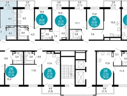 Продается 2-комнатная квартира ЖК Лестория, дом 3, 42.2  м², 19939500 рублей