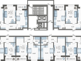 Продается 2-комнатная квартира ЖК Смородина, литера 14, 49.86  м², 6332220 рублей