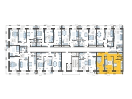 Продается 2-комнатная квартира ЖК Небо, литера 2, 66.7  м², 9444720 рублей