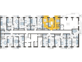 Продается 2-комнатная квартира ЖК Небо, литера 3, 58.5  м², 8032050 рублей