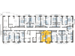 Продается 1-комнатная квартира ЖК Небо, литера 7, 41.9  м², 6469360 рублей