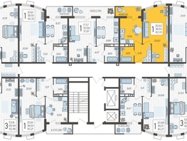 Продается 1-комнатная квартира ЖК Режиссёр, литера 4, 40.33  м², 7598172 рублей