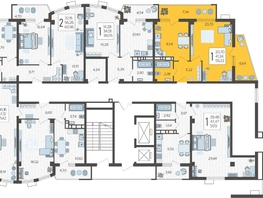 Продается 1-комнатная квартира ЖК Режиссёр, литера 4, 55.22  м², 7548574 рублей