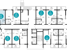 Продается 2-комнатная квартира ЖК Лестория, дом 2, 59.5  м², 23597700 рублей