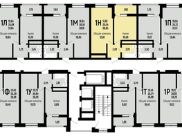 Продается 1-комнатная квартира ЖК Славянка, литера 10, 36.84  м², 5342000 рублей