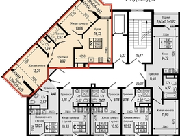 Продается 2-комнатная квартира ЖК Botanica Hills (Ботаника Хилс), лит 2, 59.68  м², 15881000 рублей