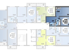 Продается 2-комнатная квартира ЖК Город у моря, литер 17, 48.37  м², 7952028 рублей