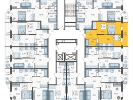 Продается 1-комнатная квартира ЖК Зеленодар, литера 7, 43.7  м², 5921350 рублей