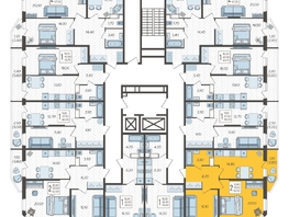 Продается 2-комнатная квартира ЖК Зеленодар, литера 7, 62.5  м², 7562500 рублей