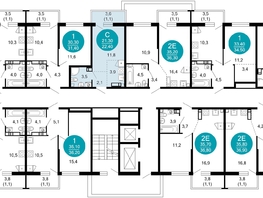 Продается 1-комнатная квартира ЖК Лестория, дом 2, 22.4  м², 13166720 рублей