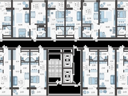 Продается 2-комнатная квартира ЖК Кислород, корпус 3, 48.38  м², 19018178 рублей