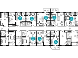 Продается 1-комнатная квартира ЖК Нескучный сад, корпус 2, 38.4  м², 43441920 рублей