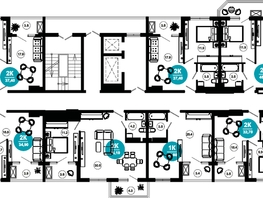 Продается 2-комнатная квартира АО Нескучный сад, корпус 1, 32.7  м², 32778480 рублей