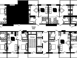 Продается 1-комнатная квартира ЖК Отражение, 2 очередь литера 3, 37.4  м², 5853100 рублей