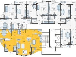 Продается 3-комнатная квартира ЖК Режиссёр, литера 4, 110.79  м², 15399810 рублей