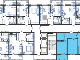 Продается 2-комнатная квартира ЖК Облака-3, дом 1, 56.2  м², 9649540 рублей