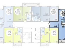 Продается 2-комнатная квартира ЖК Город у моря, литер 17, 47.18  м², 7180796 рублей