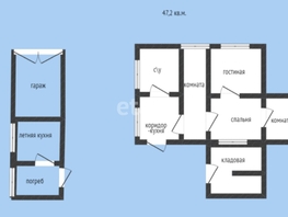 Продается Дом Пролетарская (Пашковский жилой массив те ул, 47.2  м², участок 7.2 сот., 4600000 рублей