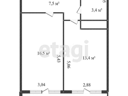 Продается 1-комнатная квартира Западный Обход ул, 32  м², 4400000 рублей