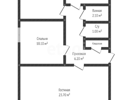 Продается 3-комнатная квартира Московская ул, 62.5  м², 5700000 рублей