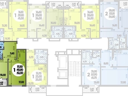 Продается 1-комнатная квартира ЖК Парк у дома, литера 8.3, 42.5 м², 8087750 рублей
