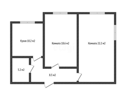 Продается 2-комнатная квартира Криничная ул, 64.5  м², 3225000 рублей