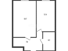 Продается 1-комнатная квартира Криничная ул, 44  м², 2200000 рублей