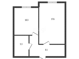 Продается 1-комнатная квартира Криничная ул, 41.3  м², 2270000 рублей