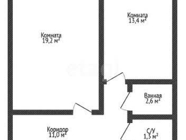 Продается 2-комнатная квартира Домбайская ул, 57  м², 5900000 рублей