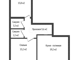 Продается 2-комнатная квартира Домбайская ул, 63.3  м², 6200000 рублей