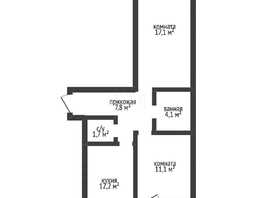 Продается 2-комнатная квартира Сербская ул, 54.1  м², 3950000 рублей