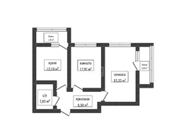 Продается 2-комнатная квартира ЖК Открытие, 55  м², 5600000 рублей