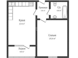 Продается 1-комнатная квартира ЖК Сердце, 50  м², 13500000 рублей