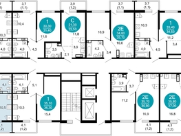 Продается 2-комнатная квартира ЖК Лестория, дом 2, 44.2  м&sup2;, 22130278 рублей