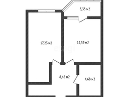 Продается 1-комнатная квартира ЖК Лучший, литер 5, 43.14  м², 5100000 рублей