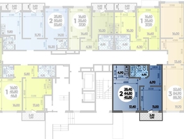 Продается 2-комнатная квартира ЖК Парк у дома, литера 8.3, 45.8  м², 8399720 рублей