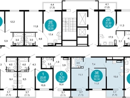 Продается 2-комнатная квартира ЖК Лестория, дом 1, 50.2  м&sup2;, 21694175 рублей