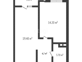 Продается 1-комнатная квартира 5-я Дорожная ул, 42.6  м², 5400000 рублей