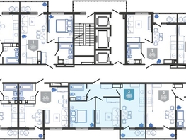 Продается 2-комнатная квартира ЖК Облака-3, дом 1, 49.9 м², 9226510 рублей
