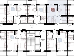 Продается 1-комнатная квартира ЖК Отражение, 2 очередь литера 3, 39.7  м², 6021720 рублей