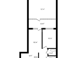 Продается 2-комнатная квартира ЖК Самолет, литера 25, 96.6  м², 14500000 рублей