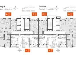 Продается Студия ЖК Все Свои VIP, литера 8, 30.75  м², 9225000 рублей