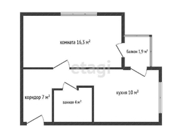 Продается 1-комнатная квартира Московская ул, 37.7  м², 3750000 рублей