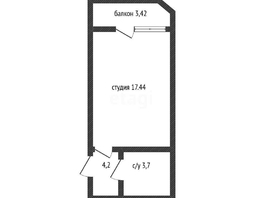 Продается Студия ЖК Ural (Урал), 25.28  м², 4900000 рублей