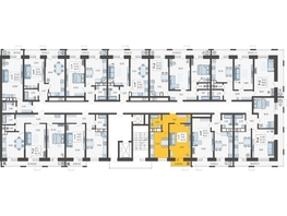 Продается 1-комнатная квартира ЖК Небо, литера 3, 42.42  м², 7487130 рублей