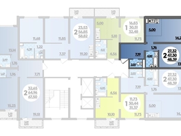 Продается 2-комнатная квартира ЖК Город у моря, литер 17, 48.93  м², 7456932 рублей