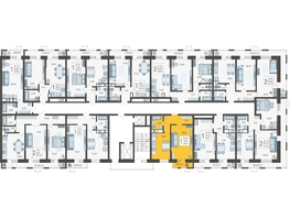 Продается 1-комнатная квартира ЖК Небо, литера 5, 42.1 м², 7451700 рублей