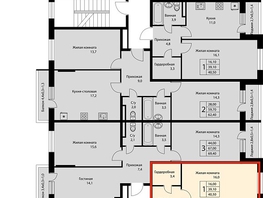 Продается 1-комнатная квартира ЖК Nova Vita (Нова Вита), дом 22, 40.9 м², 4990000 рублей